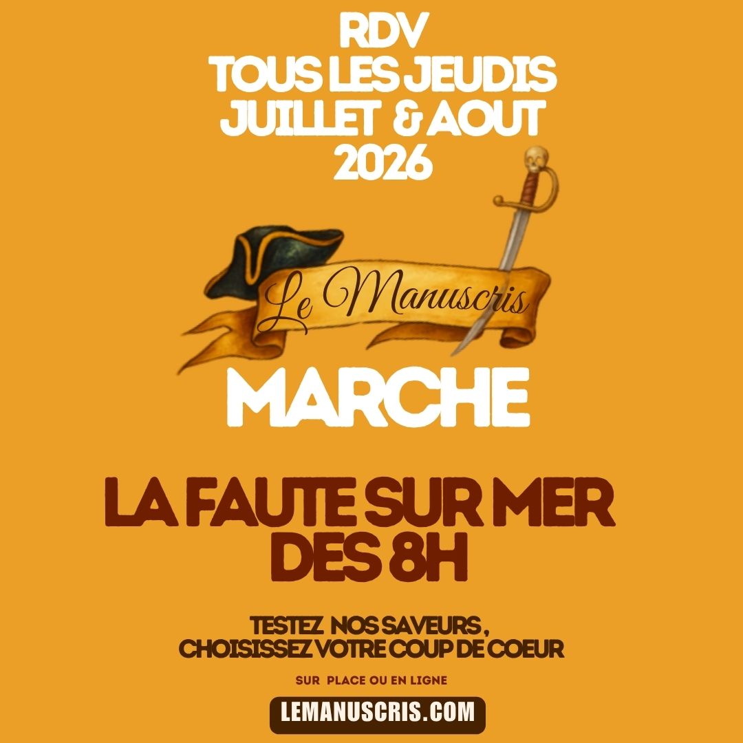 Tous les jeudis matin la faute sur mer (Juillet & Août 2026)