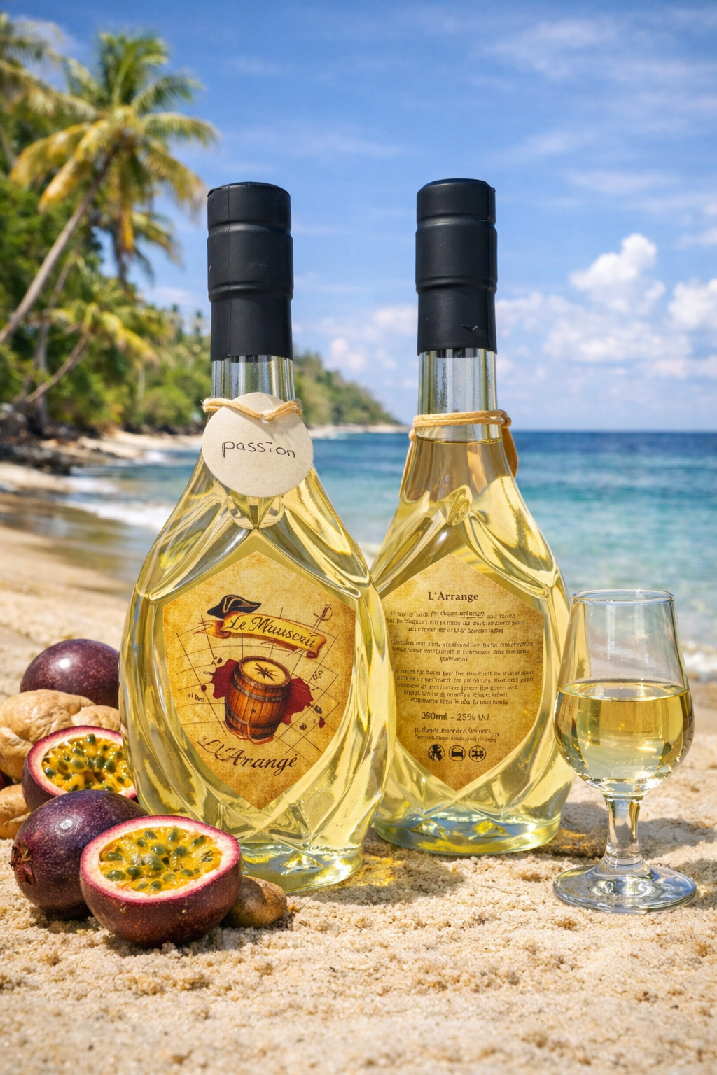 Rhum arrangé artisanal Passion Vanille (500ml, 26% vol)
