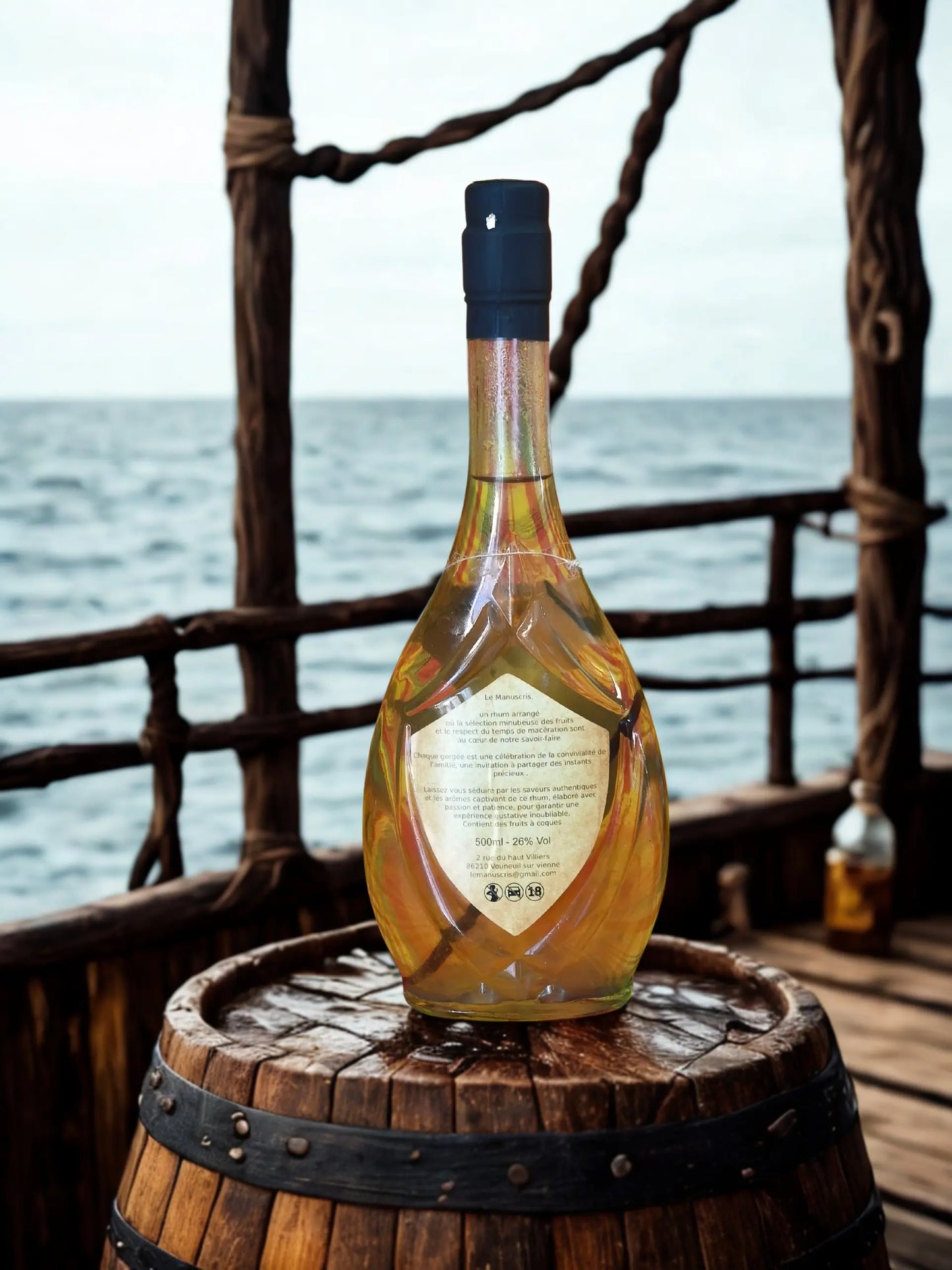 bouteille Le Manuscris – Rhum arrangé artisanal Mojito - 500ml - 25% vol.