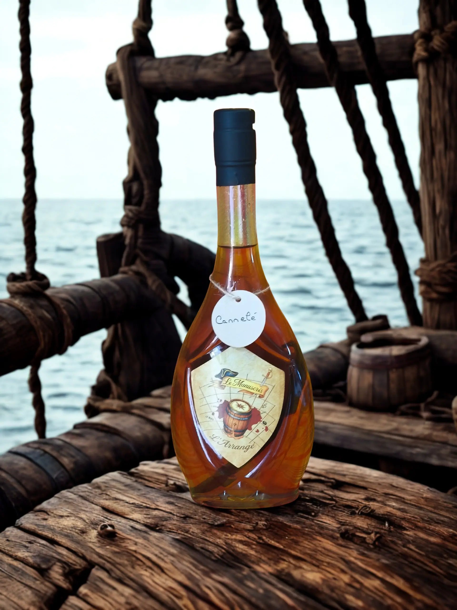 bouteille Le Manuscris – Rhum arrangé artisanal Cannelé Vanille - 500ml - 25% vol.