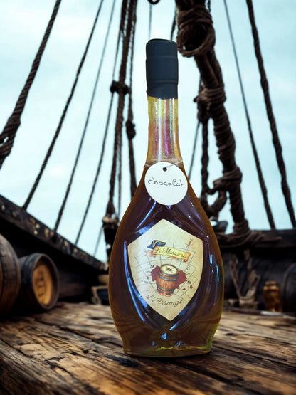bouteille Le Manuscris – Rhum arrangé artisanal Chocolat Vanille - 500ml - 27% vol.