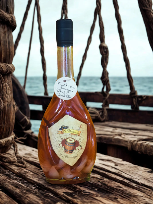 bouteille Le Manuscris – Rhum arrangé artisanal Fruit du Dragon, Litchi & Vanille - 500ml - 25% vol