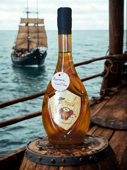 bouteille Le Manuscris – Rhum arrangé artisanal Rhum arrangé Banane Vanille - 500ml - 25% vol.