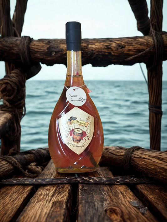 bouteille Le Manuscris – Rhum arrangé artisanal Rhum arrangé Coco Torréfié Vanille - 500ml - 28% vol.