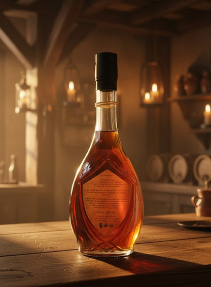 bouteille  Rhum arrangé Abricot Framboise Vanille - Recette artisanale - Le Manuscris- 500ml -25% vol