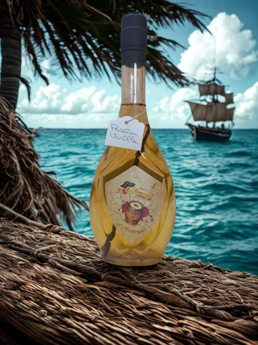 bouteille Rhum arrangé Passion Vanille - Recette artisanale - Le Manuscris - 500ml - 26% vol.