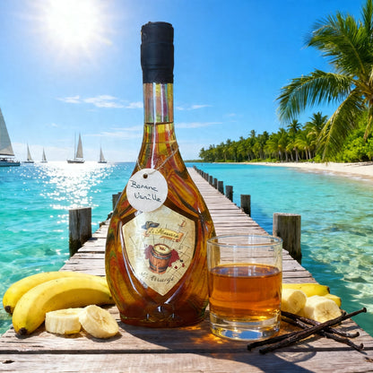 Rhum arrangé artisanal Banane Vanille (500ml, 25% vol)