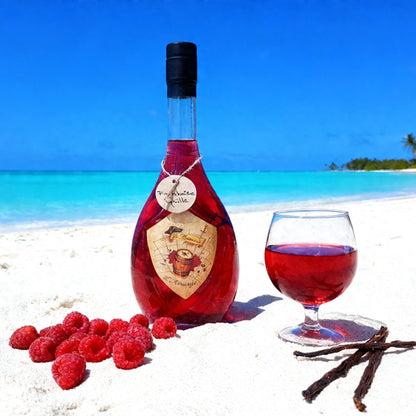 Rhum arrangé artisanal Framboise Vanille (500ml, 25% vol)
