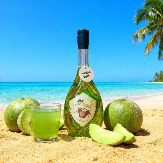 Rhum arrangé artisanal Melon Vert (500ml, 25% vol)